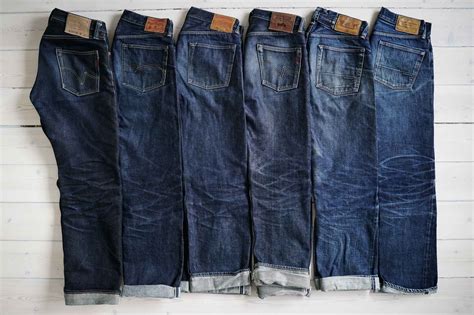 Washed Raw Denim Jeans 